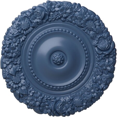 Marseille Ceiling Medallion (Fits Canopies Up To 7 3/8), Hand-Painted Americana, 21OD X 2P